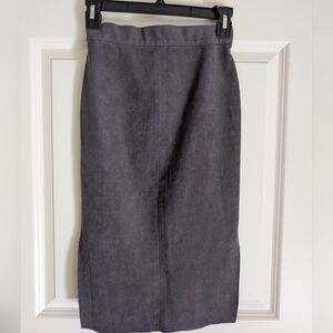 Wilfred Free Charcoal Midi Skirt
